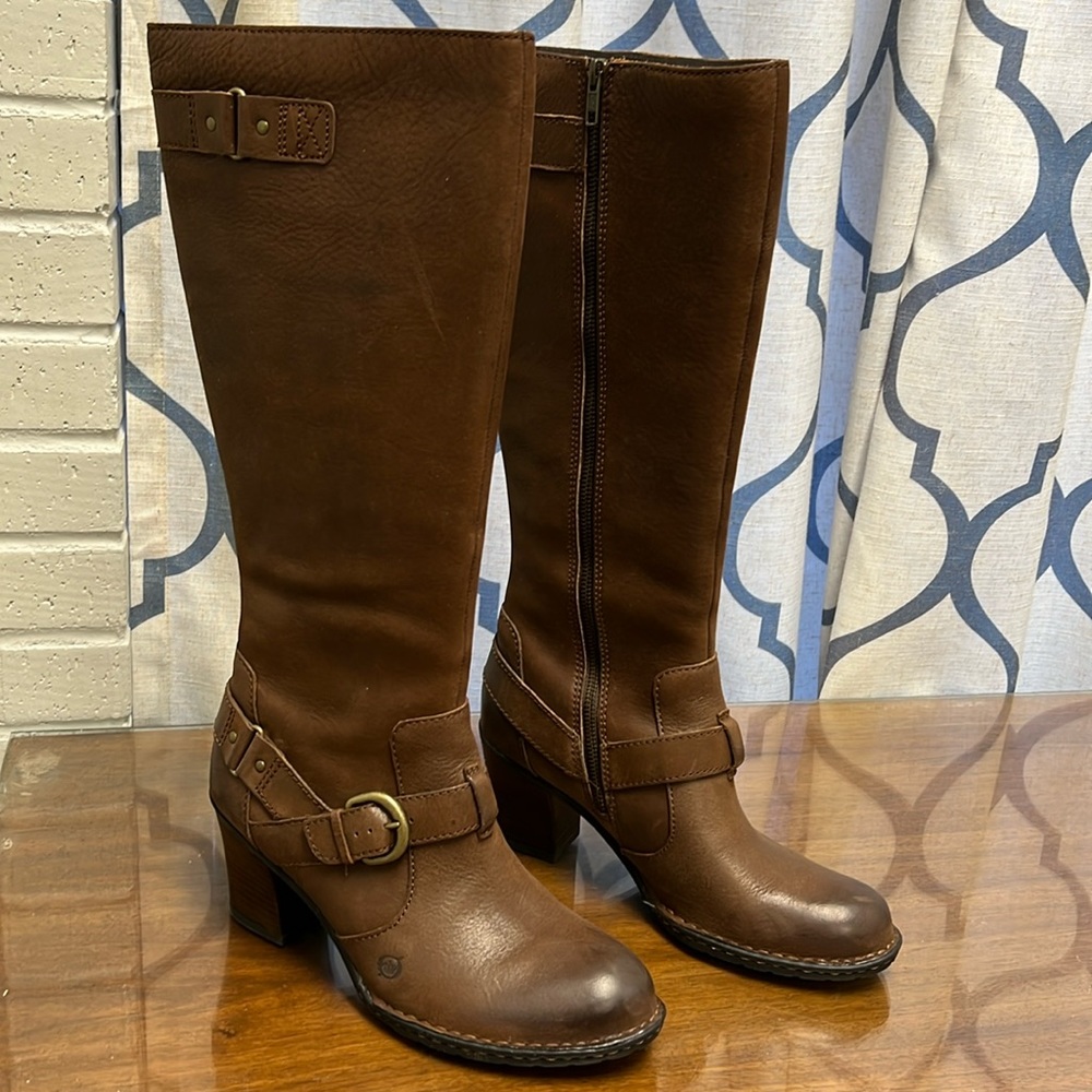 Natasha Brown Canoe Born Boots Sz 9.5